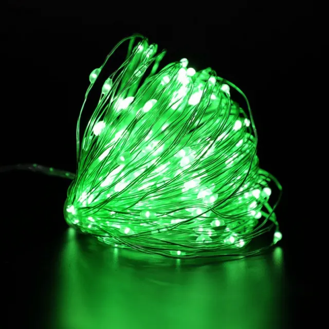 Copper Wire Light Button Battery Box Led Copper Wire Lighting Chain Indoor Decorative Light Small String Holiday Christmas Lights Hot Grenn - Shop at LoveMi