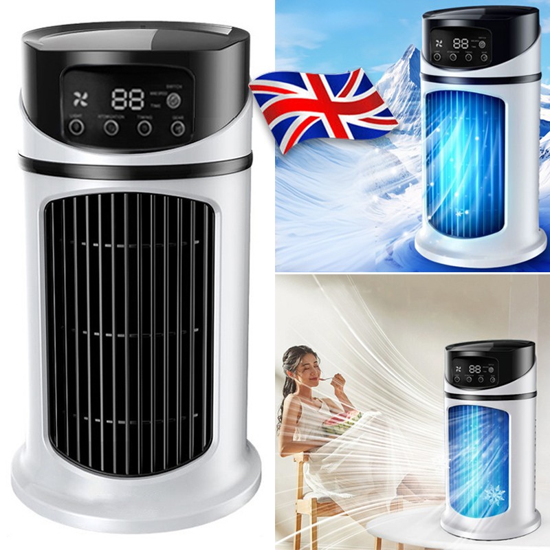 Portable Air Cooler Fan Evaporative Cooling Air Conditioner Humidifier LED USB