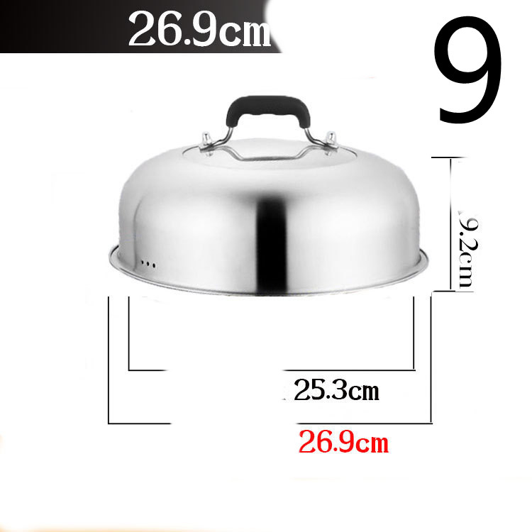 Title 33, Stainless Steel Heightened Round Household Wok ...