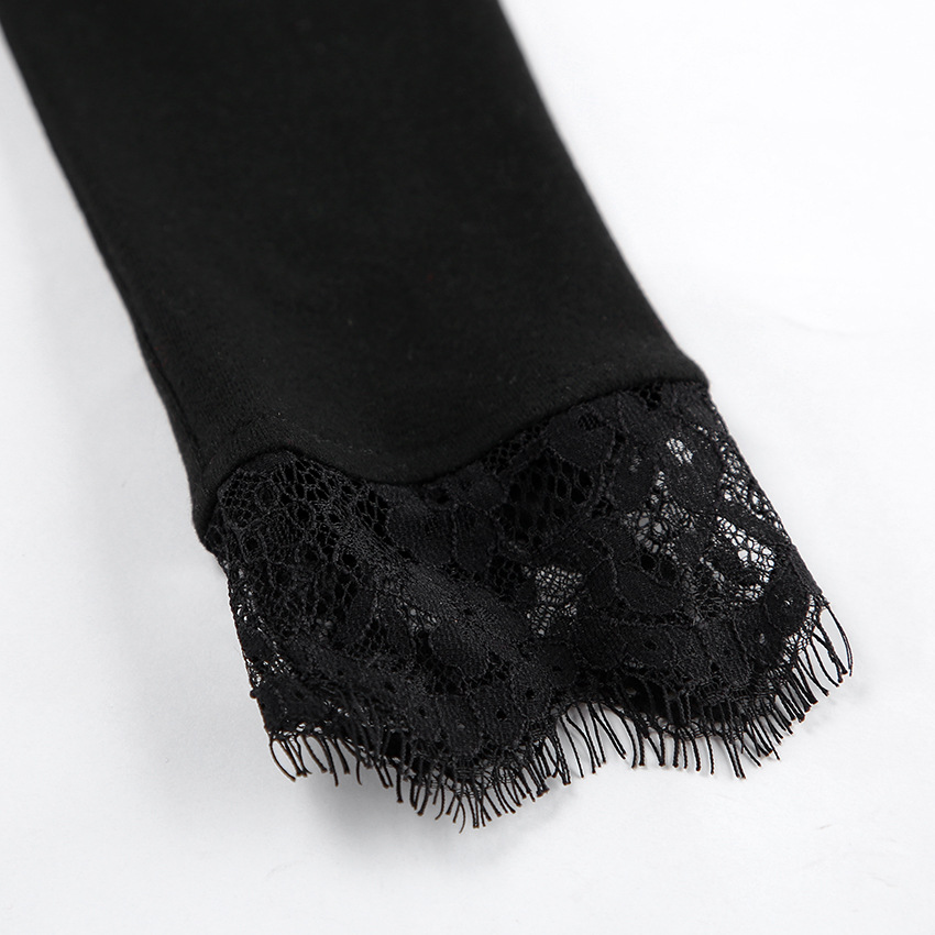 Vesper Lace-Trim Knit Mini – detail 7