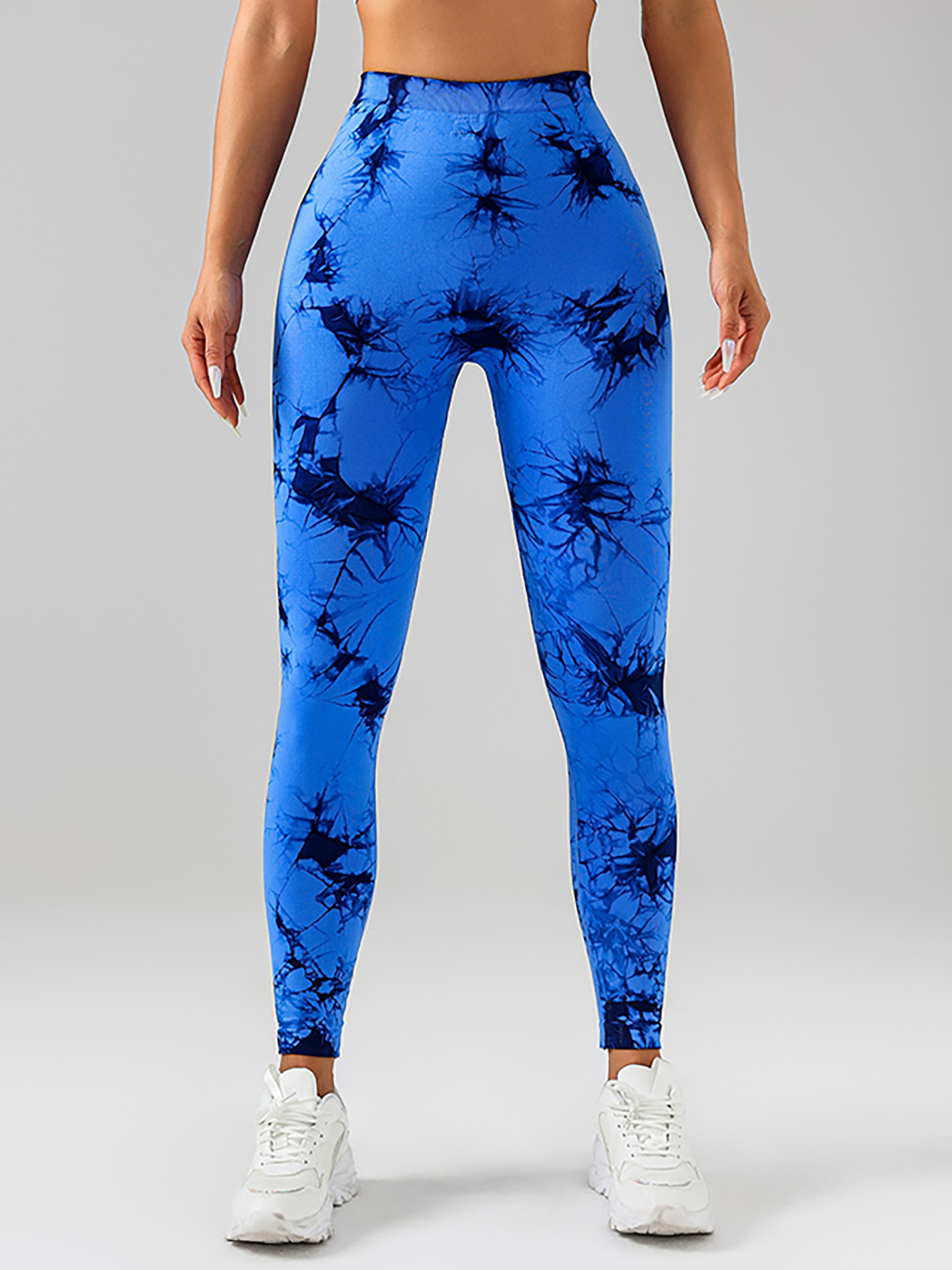 Tie Dye Slimming Yoga Leggings, Butt Lifting High Stretch Casual Fitness Yoga Pants, Women's Activewear - Image 11