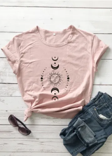 European And American Popular New Short Sleeves Peach - Shop at LoveMi