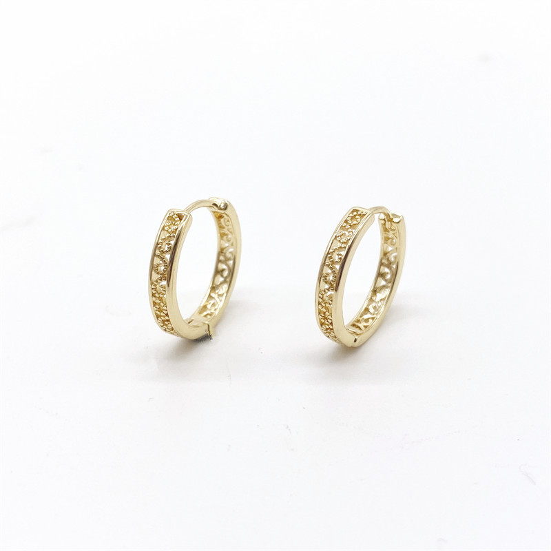 Fashion Retro Geometric Ring Copper Ear Buckle