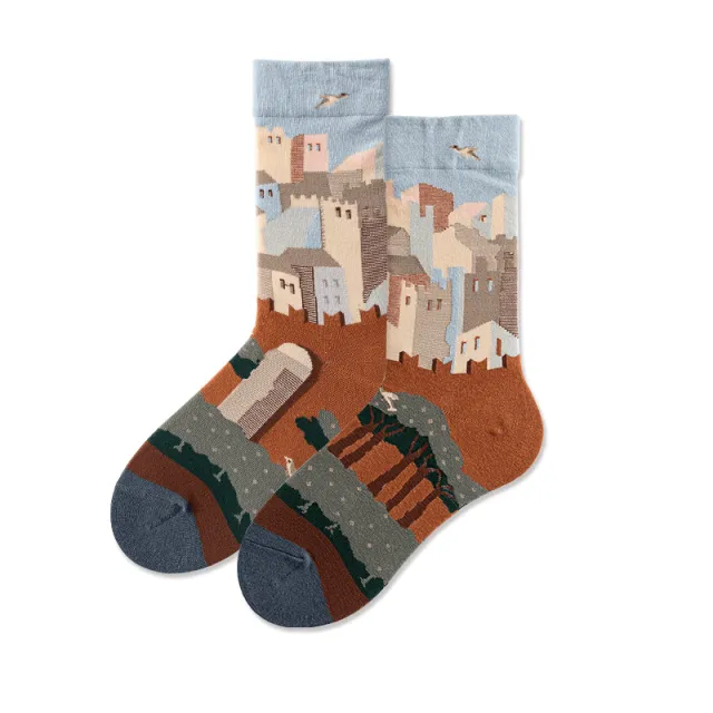 Abstract Literary Women Stockings Trend Illustration Color Socks The Castle - Shop at LoveMi