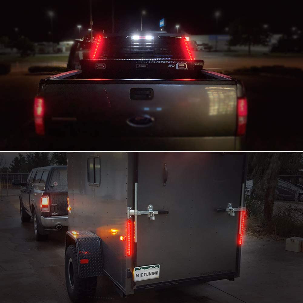 Universal LED Stop Tail Light For Pallet Back Slim Trailer Truck