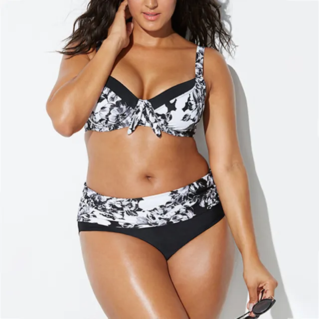 New European And American Plus Size Bikini Swimsuit As Shown 3Xl - Shop at LoveMi