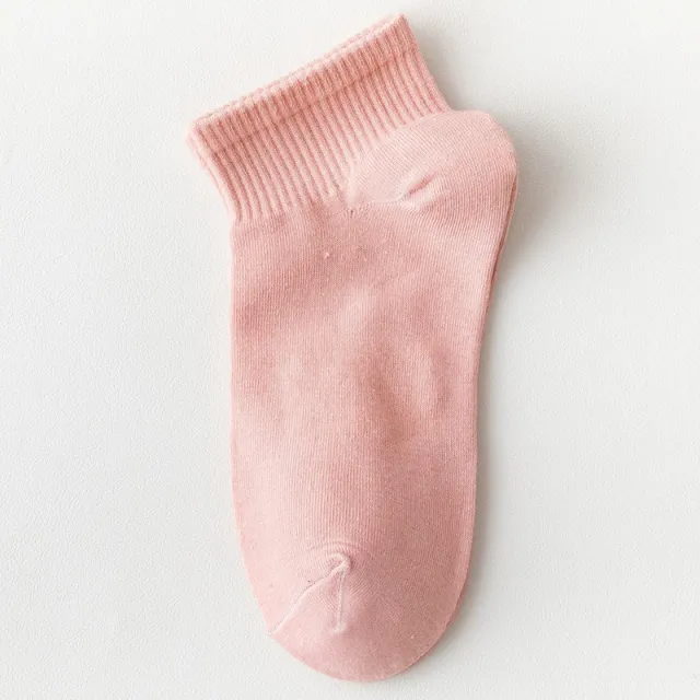 Socks Ladies Socks Summer Thin Polyester Cotton Boat Socks Pink - Shop at LoveMi