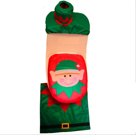 Christmas Style Printed Bathroom Toilet Set – image 7