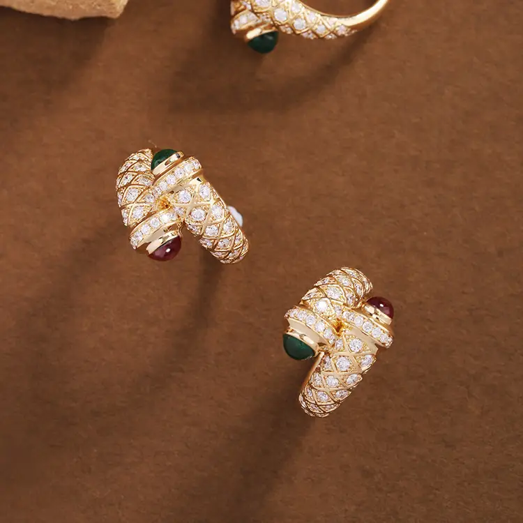 Gold Plated Micro Set With Diamond Antique Treasure Ring