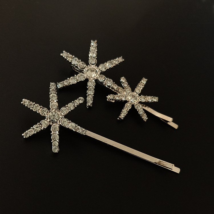 European And American Temperament Diamond Star Clip