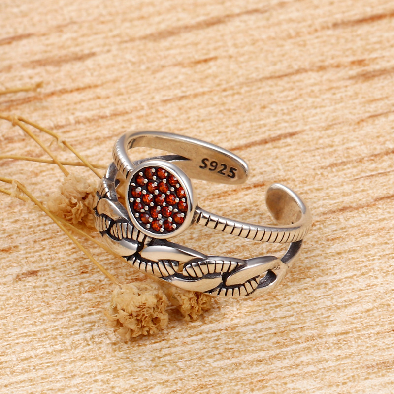 Double Ring In Sterling Silver