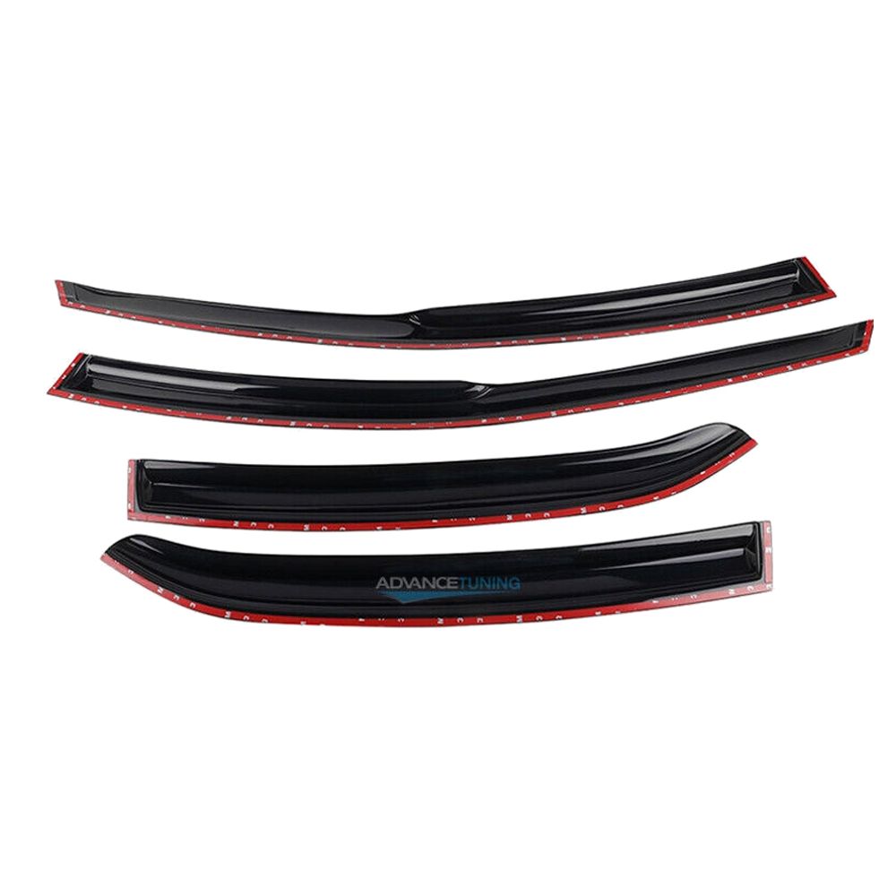 Fit 18-23 T Oyota Camry Mugen Style Acrylic Window Visors Sun Rain Deflector 4Pcs — foto 4