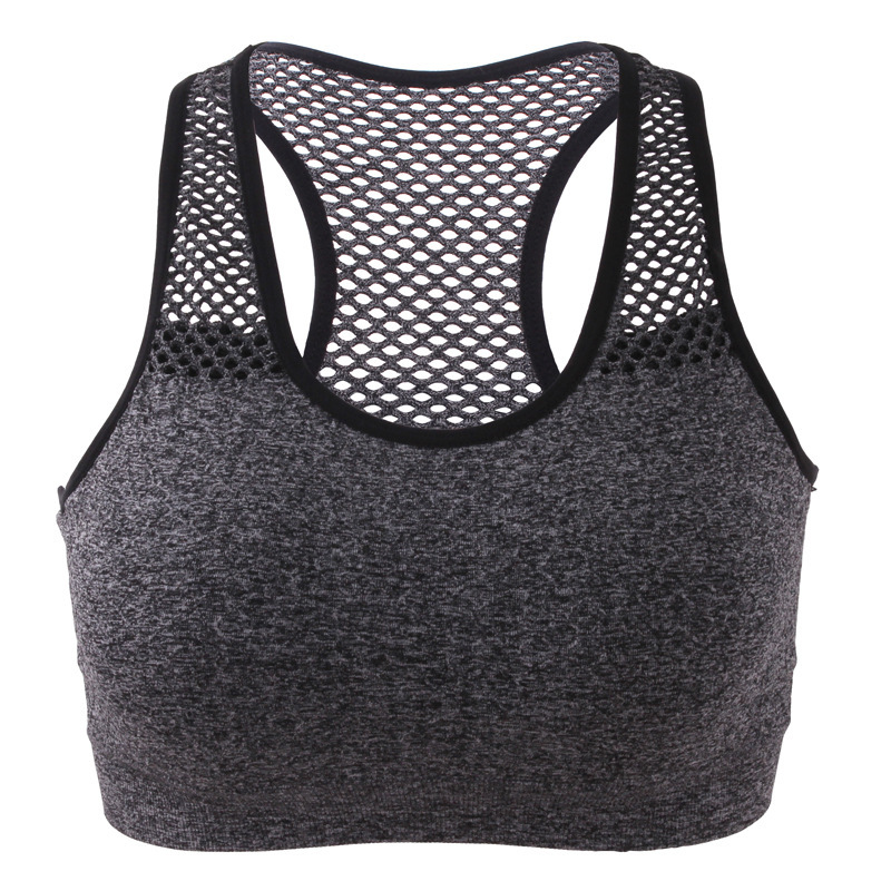 Title 2, Yoga fitness mesh bra without back