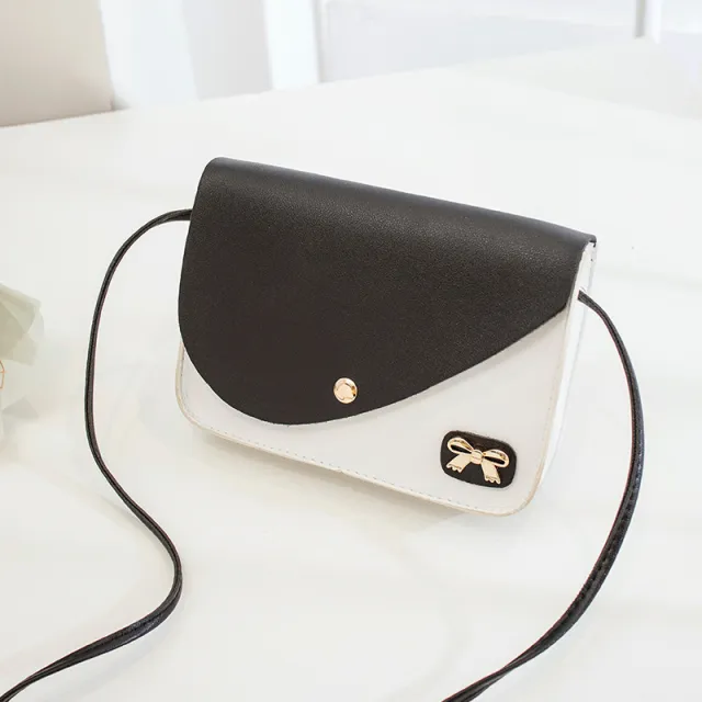 Design A Niche Versatile Contrast Shoulder Bag Black - Shop at LoveMi