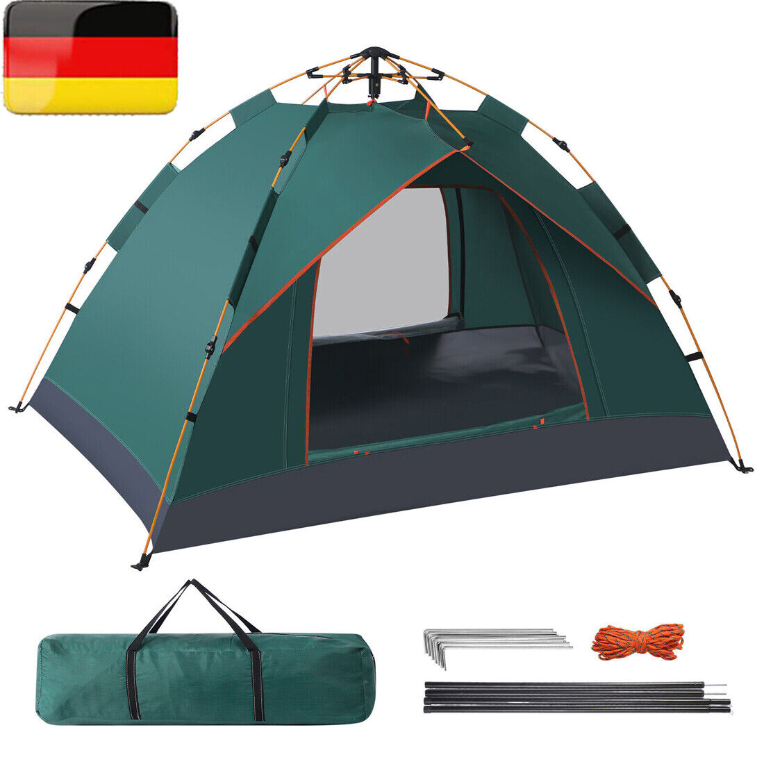 3-4 Man Automatic Instant Double Layer -Up Camping Tent Waterproof Outdoor 2