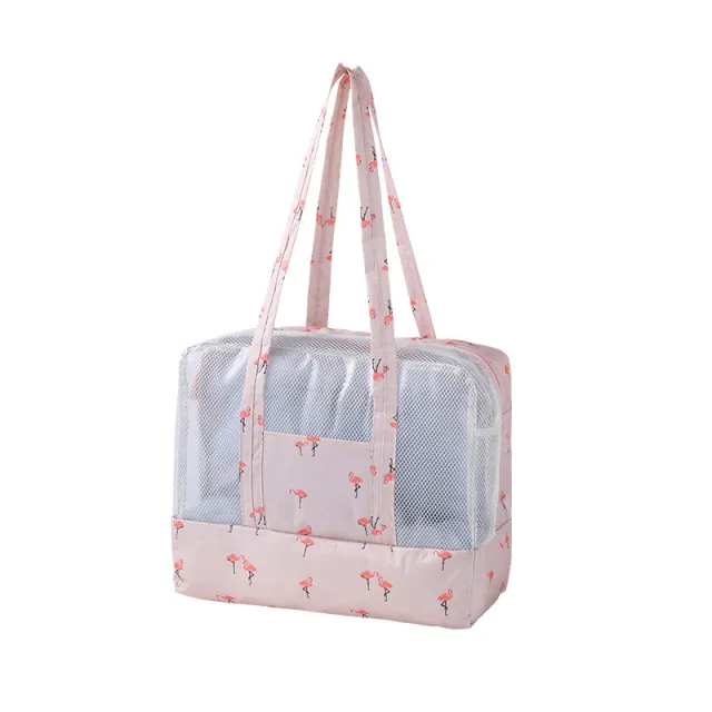 Summer Beach Swimsuit Dry And Wet Separation Storage Bag Pink - Shop at LoveMi
