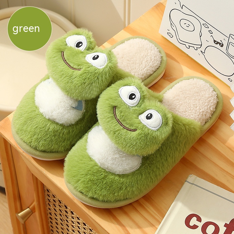 Title 5, Cute Frog Female Winter Cartoon Indoor Home Plu...