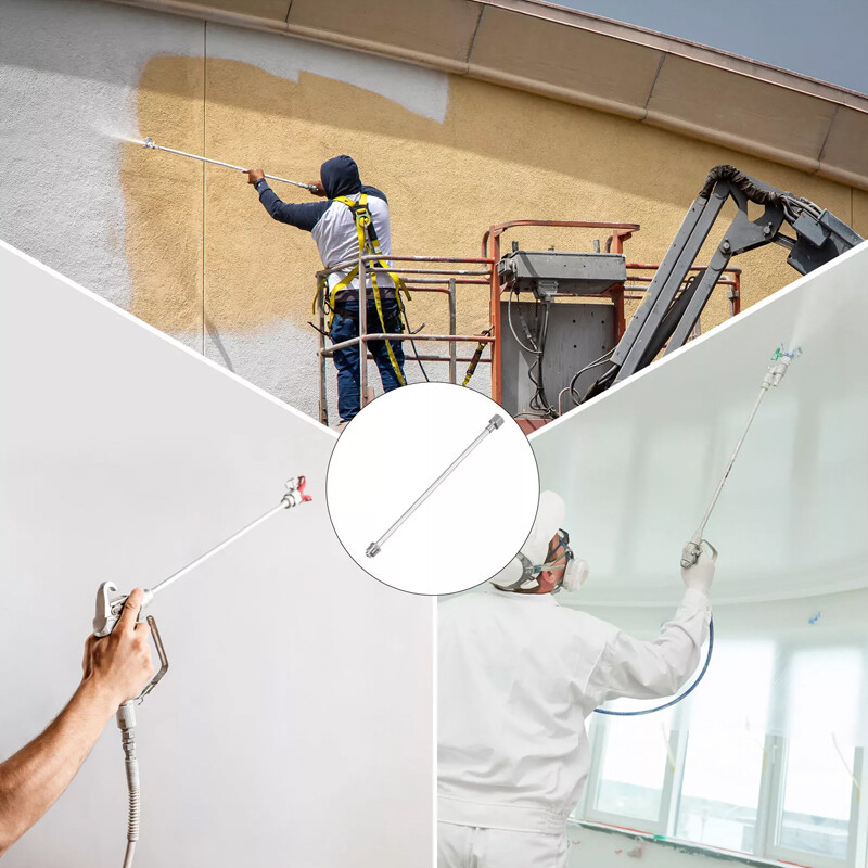 3 Pcs Airless Paint Sprayer Extension Rod 8 12 19 Extension Spray Gun Paint 10