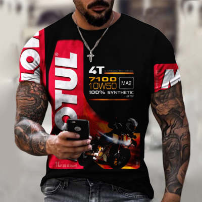 3D Digital Printing T-Shirt Short-Sleeved T-Shirt Top Classic Mechanic