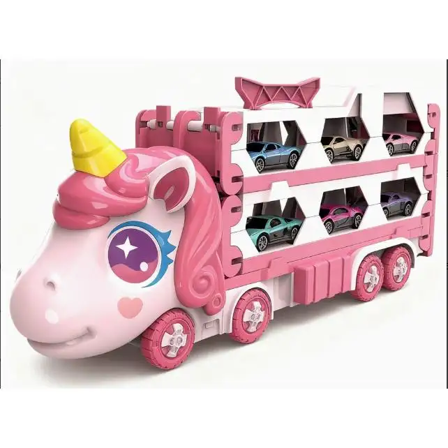 Cute Transforming Truck Toy Expandable Racetrack