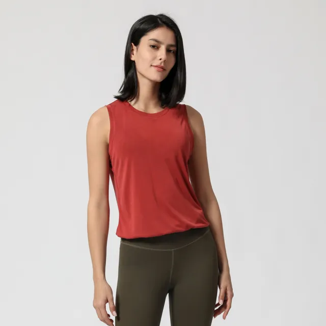 Back Split Running Fitness Loose Sports T Shirt Caramel Colour - Shop at LoveMi