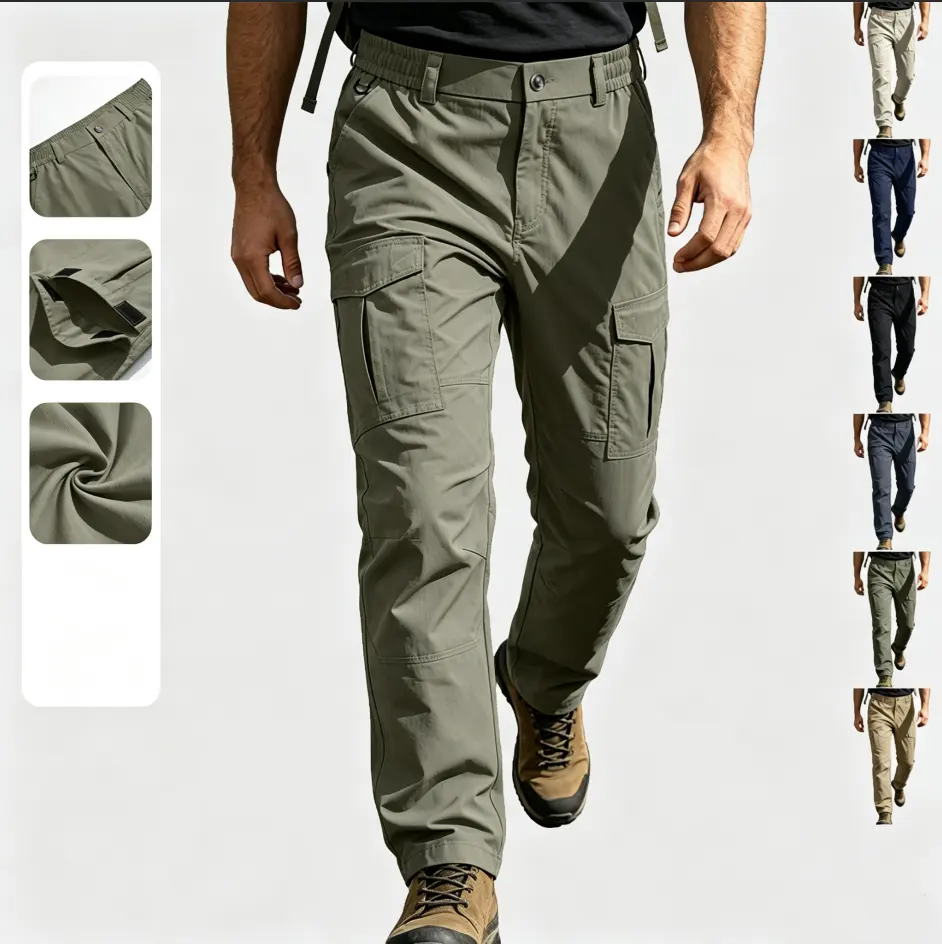 Spring And Autumn Men's Waterproof Work Pants