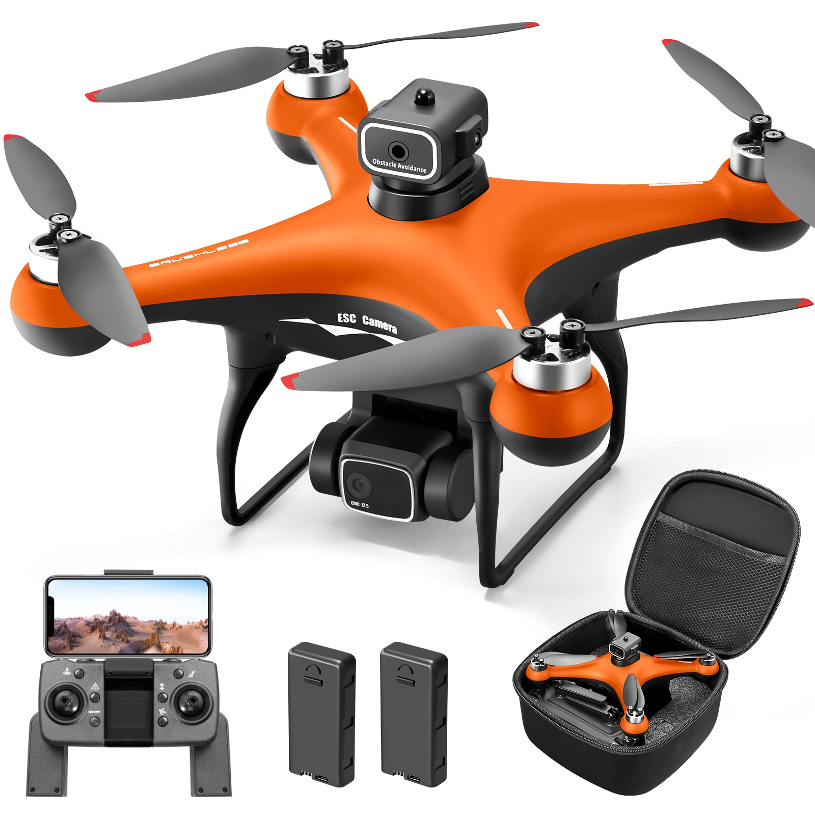 S116 - Dual Camera - Orange - Dual Battery