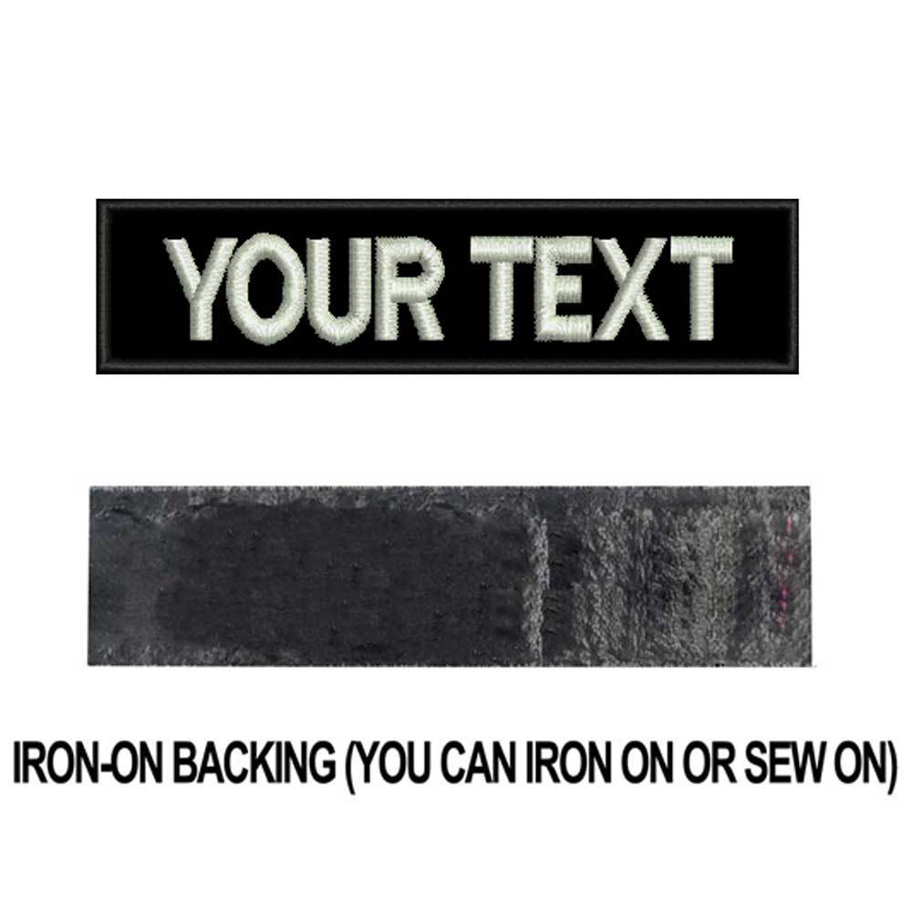 Embroidered Standard Adhesive Tape With Velcro Badge White - Shop at LoveMi