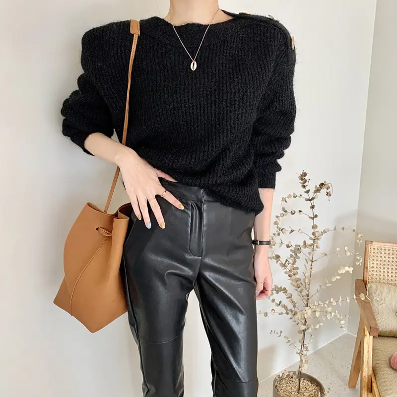 Ladies Fashion Personality High Waist Skinny Pants