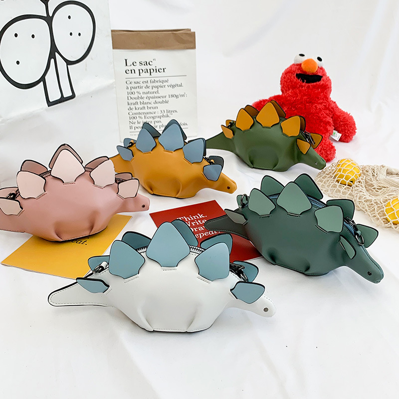 حقيبة رسول بتصميم كرتوني لديناصور بأسلوب أوروبي وأمريكي