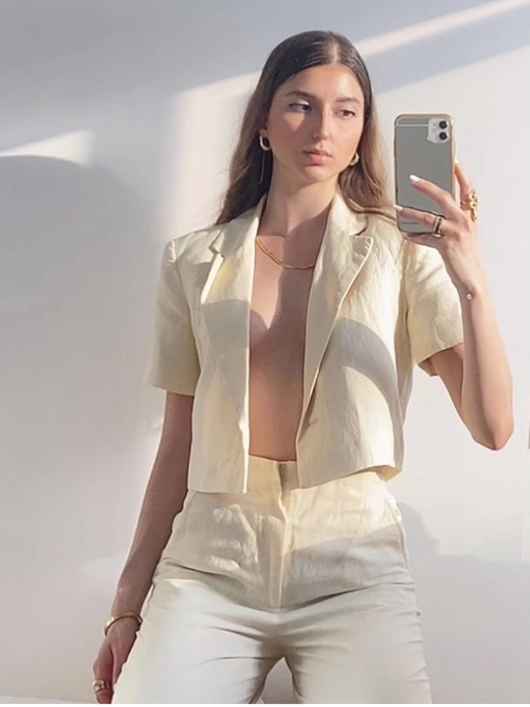 Suit Summer French Short-sleeved Suit Pants