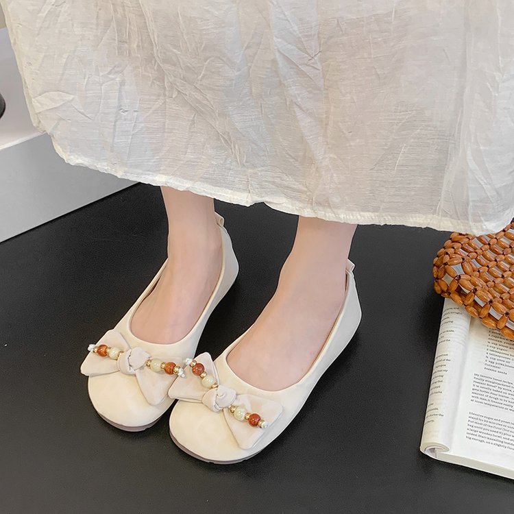 Bow Leopard Print Flats
