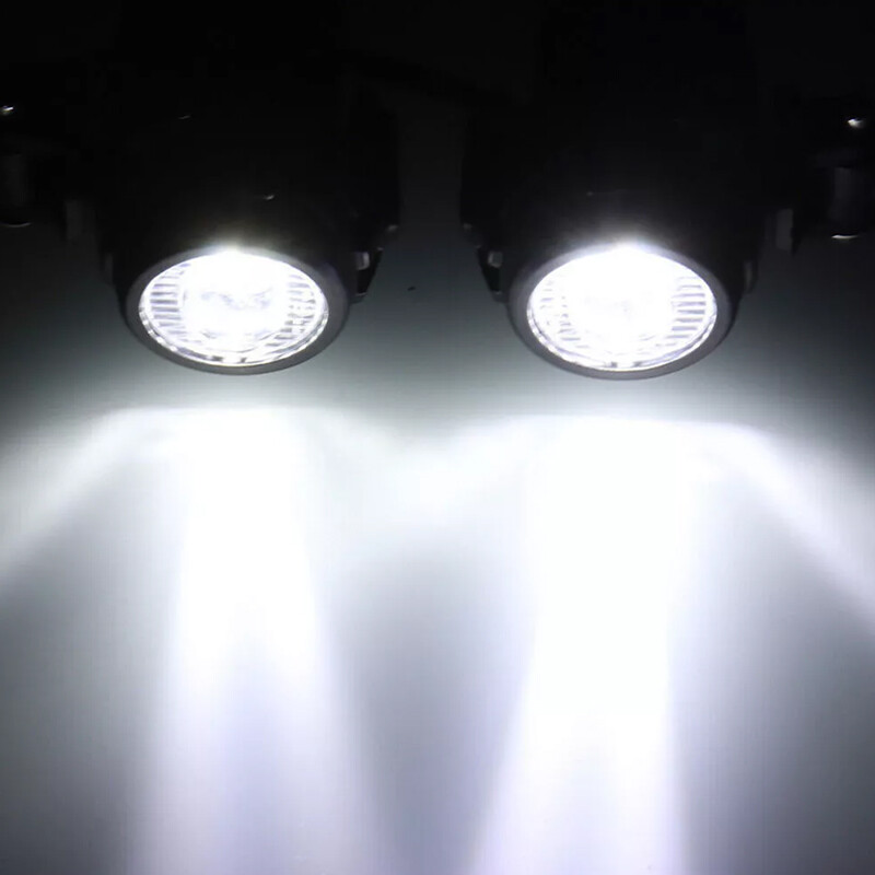 2x Black Motorcycle LED Spot Light Auxiliary Headlight Driving Fog Lamp — image 8