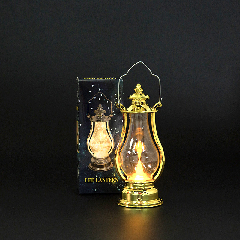 Title 9, LED Retro Portable Kerosene Lamp Decorative Sto...