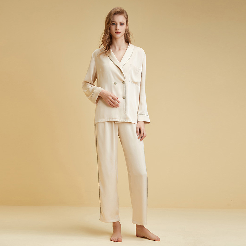 Title 5, Hoogwaardige Ice Silk Satijn Homewear Lange Mou...