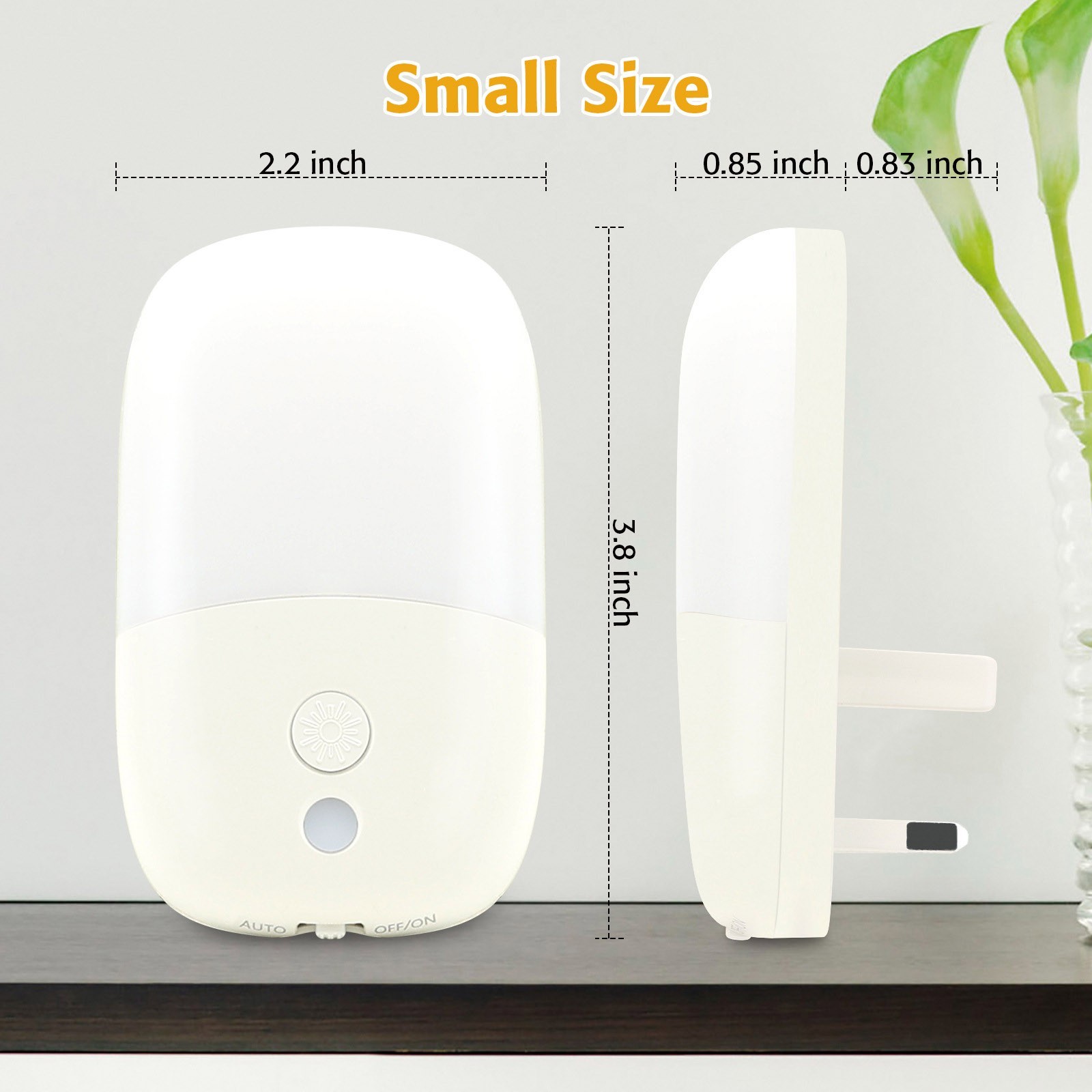 4Pack Night Light Plug In Wall, Automatic Sensor With Dusk To Dawn — image 8