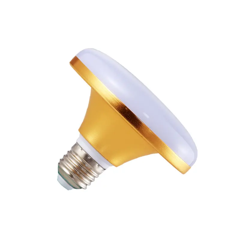 Led Golden Flying Saucer Bulb E27 Large