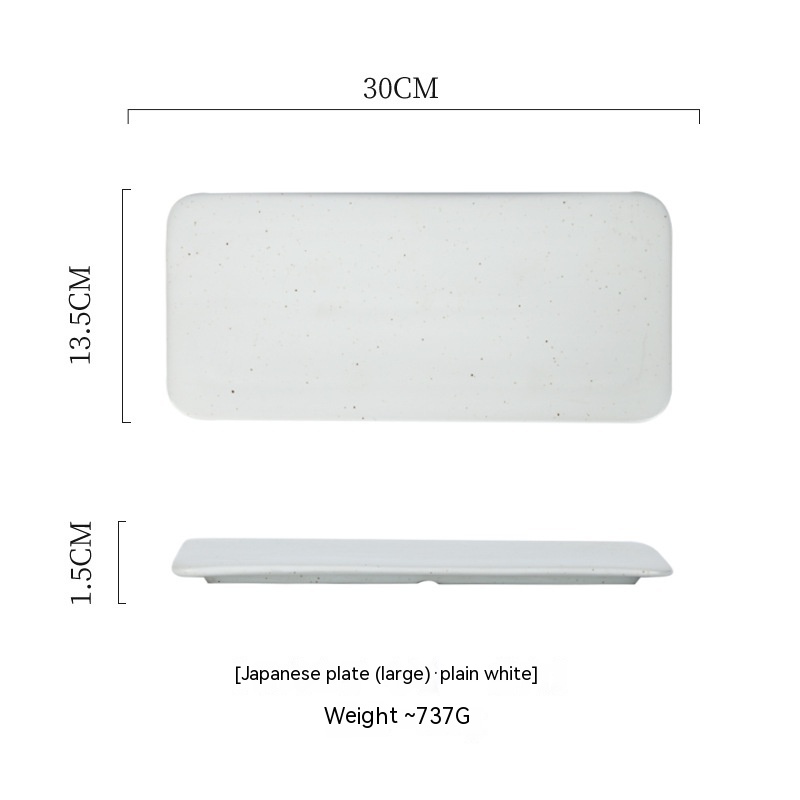 12 Inch Plain White Plate Dish