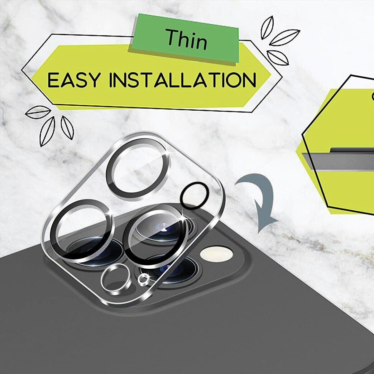 3x Tempered Glass Camera Lens Cover Protector Kit For  14 14Plus 14Pro Max