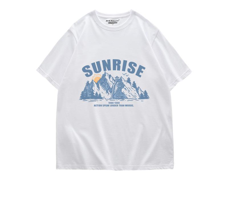 Title 7, Oversize Large Size Pure Cotton Short-Sleeved T...