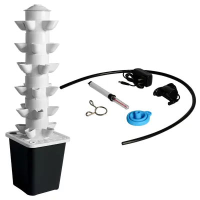 Black Hydroponic Planting System