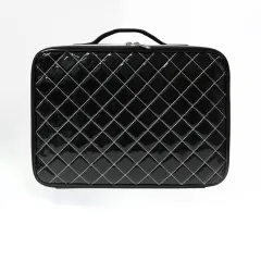Portable Waterproof Travel Cosmetics Storage Bag - Black - View 1