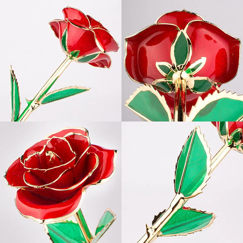 24K Gold-plated Rose Flower With A Gift Box Valentine's Day Gift – image 8
