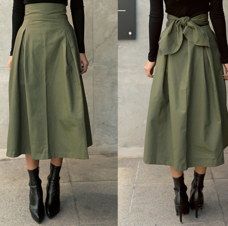 Title 7, A-line umbrella skirt, super trendy with a bow....