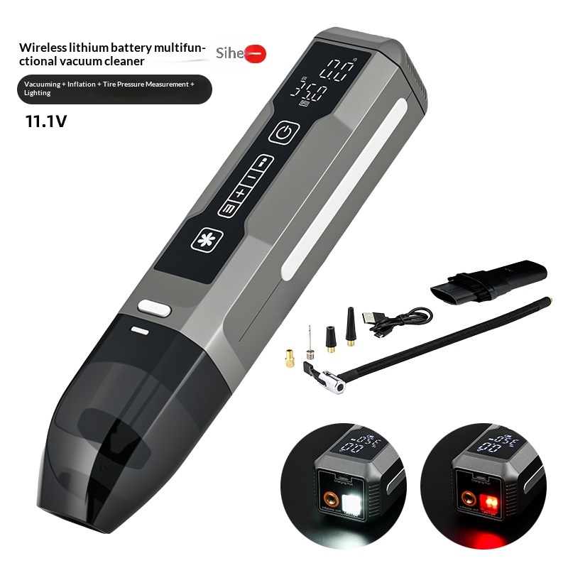 Multifunctional Cordless Car Starter & Tire Inflator Vacuum Cleaner, High Power For Vehicles 6