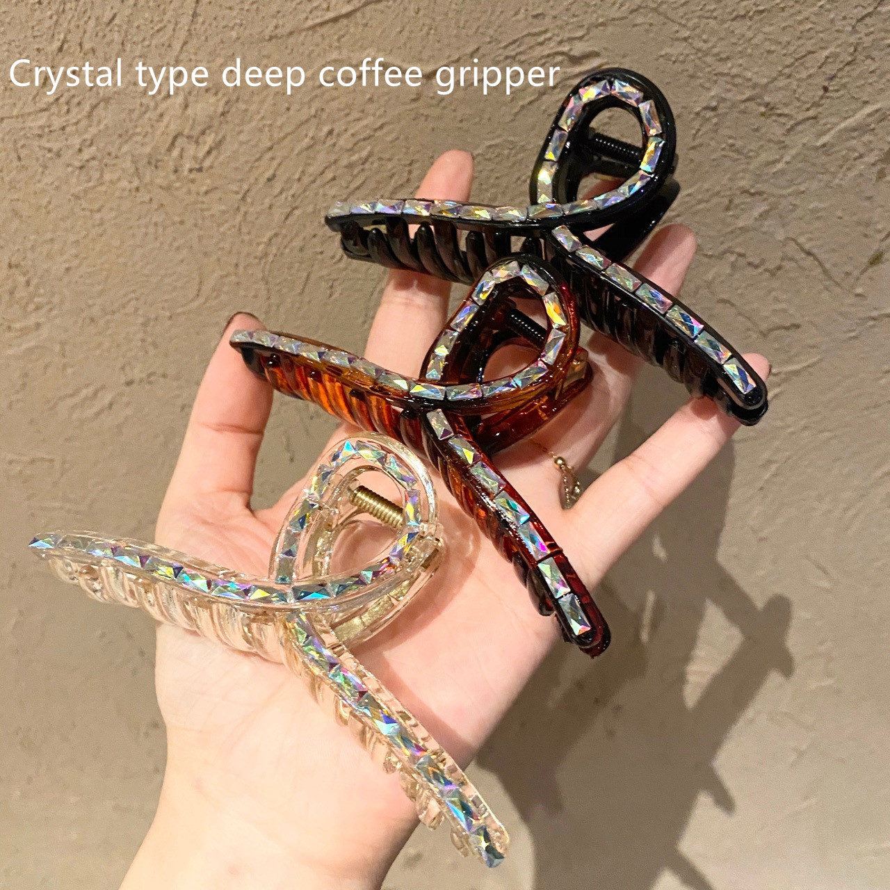 Crystal Pearl Chain Clip Top Clip Bangs Clip