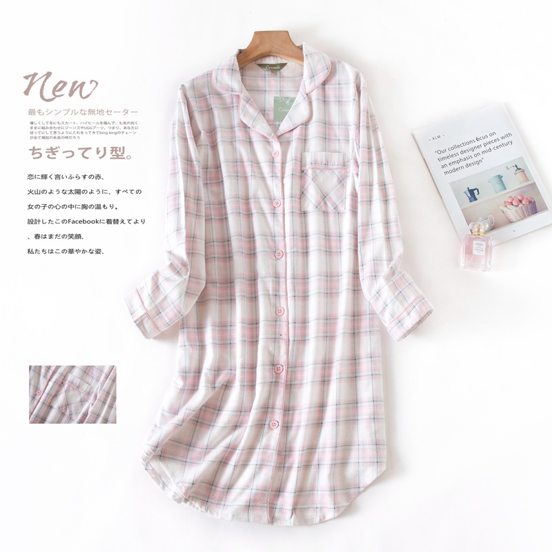 Title 6, New Style Cotton Flannel Nightdress For Autumn ...