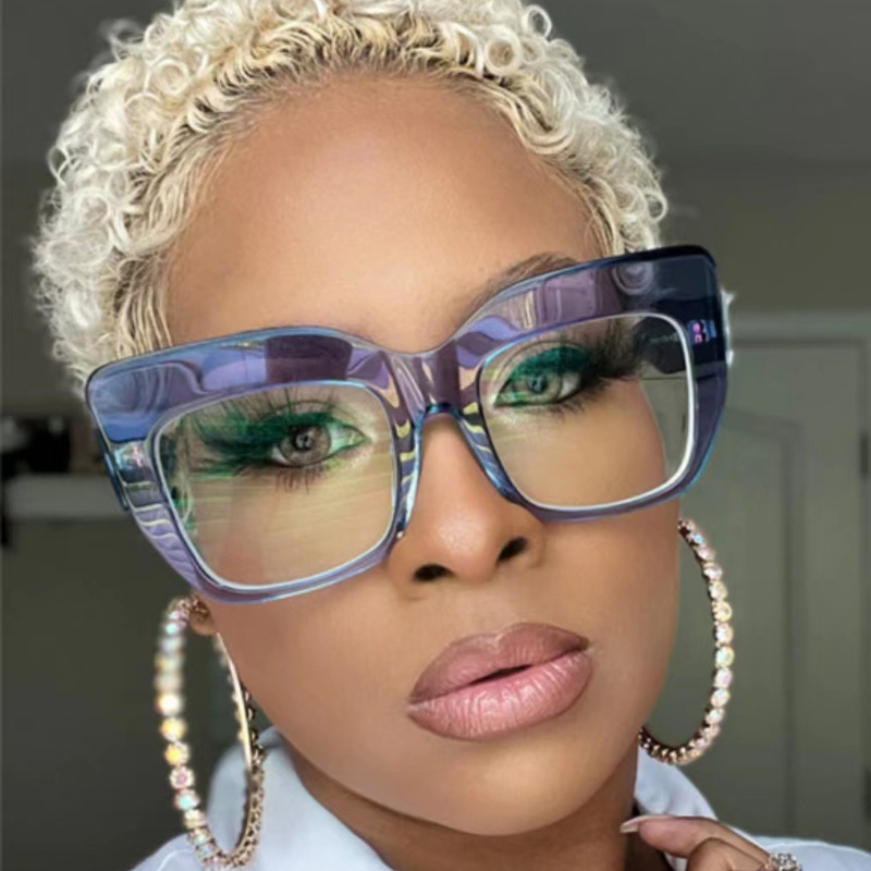 Square Fashion Rice Nail Eye Protection Glasses - Image 3