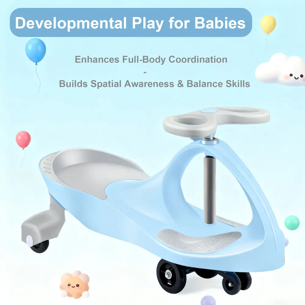 Swing Car Ride On Swivel Scooter Childrens