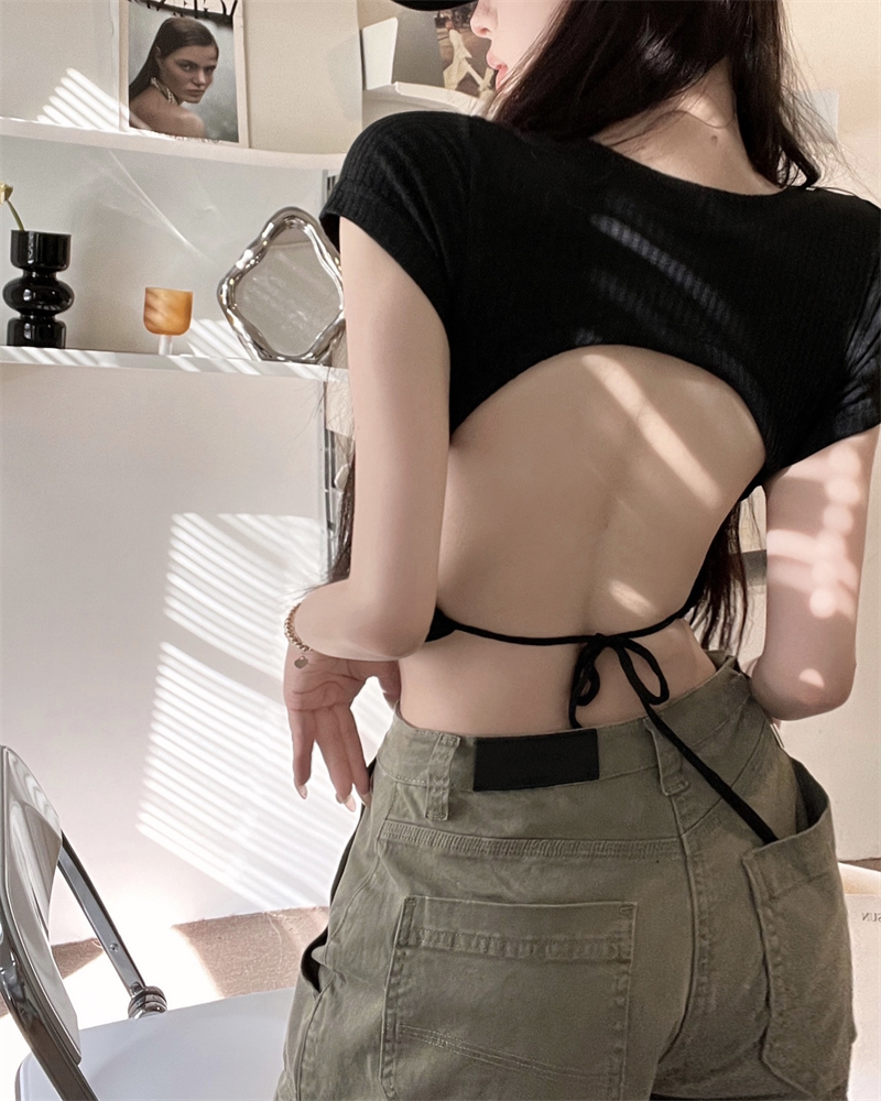 Button Pleated Summer Student Straight Wide-leg Pants Female